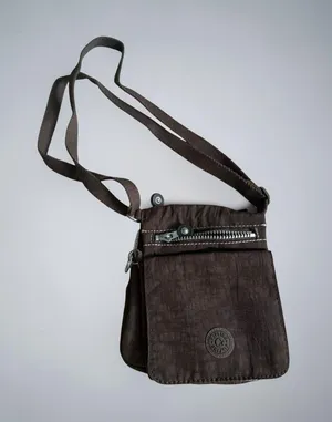 KIPLING Brown Crossbody Nylon Bag Womens Purse thumbnail 1