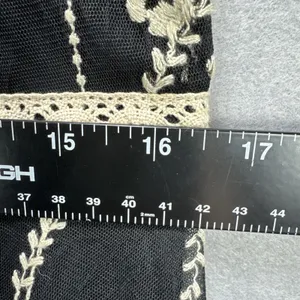 Free People Dress Woman's 10 Black & Cream Lace Short Boho Party Summer thumbnail 7