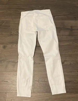 Pistola Lightly Distressed White Skinny Jeans, Size 25 thumbnail 6