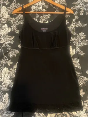 MIRACLESUIT Everyday Shapewear Cami XL Black Milkmaid Babydoll Tank Top thumbnail 1