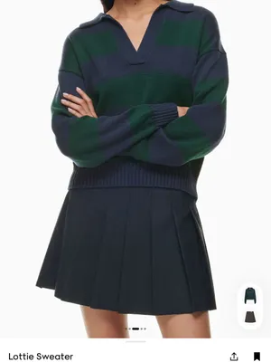Aritzia Lottie Sweater Scarab/Admiral thumbnail 2
