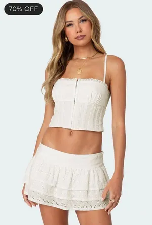 Edikted Fluer Linen Look Tank Top thumbnail 1