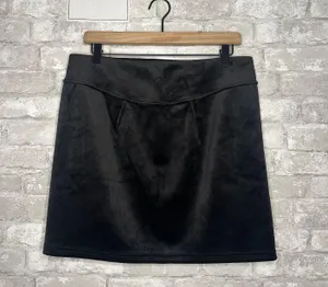 Lululemon Scuba High Rise Mini Skirt Velvet NWT Size Large (BLACK) LW8AL9S thumbnail 5