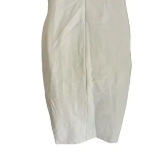 Lulu's Baby You’re The One White Sleeveless Bodycon Midi Dress Lined Bridal thumbnail 8