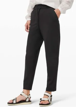 Lululemon Keep Moving Pant 7/8 High-Rise Black W5DCFS sz 4 luxtreme travel work thumbnail 1