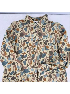 LL Bean Ladies Chamois Camo Tunic Shirt Signature Archive Series Cotton Flannel thumbnail 3