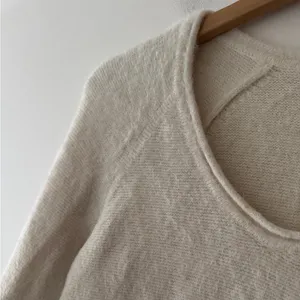 Abercrombie & Fitch Cream Soft A&F Collection Cozy Fuzzy Sweater‎ thumbnail 3
