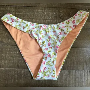 J.‎ CREW NWT Blue And Pink Floral Bikini Bottom Size S thumbnail 1