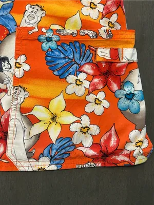 Disney Jungle Book Medical Scrub Top Orange Mowgli Baloo Pediatric Nurse Size M thumbnail 10