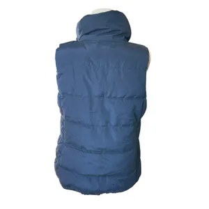 Old Navy blue fleece lined puffer vest Medium cozy outdoor thumbnail 3