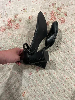 Black Women's Block Heel Mary Jane Pumps thumbnail 5