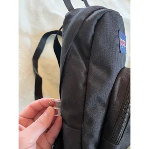 JanSport Half Pint Mini Backpack Day Bag for Travel Black Back To School Fun EUC thumbnail 5