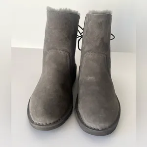 UGG Naiyah Suede fur lined Ankle Boots grey 9 thumbnail 9