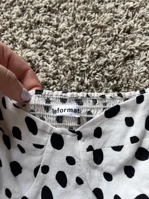 Reformation Polka Dot Long Sleeve Top thumbnail 2