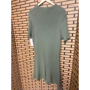 French Connection Green Ribbed Button‎ Front Dress Size XL thumbnail 3