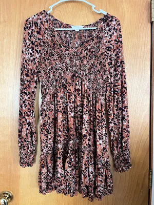 Orange leopard Dress thumbnail 1