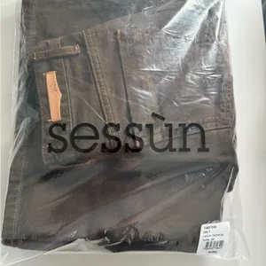 $275 New Sessun Dalt Brown Wide leg High Rise Jean - US 24 (34) thumbnail 10