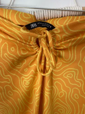 Zara Abstract Printed Midi Skirt thumbnail 3