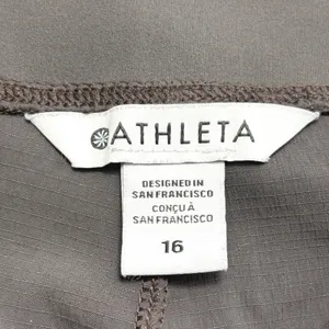 Athleta Womens Brooklyn Pants 16 Taupe Utility Travel Zip Pocket Stretch‎ SP24 thumbnail 7