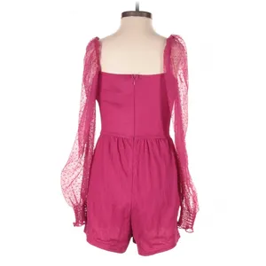 Lulus Magenta Flirty Fashionista Mesh Bustier Romper XS Party Night Out Coquette thumbnail 5