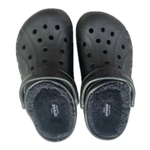 Crocs Unisex Adult Dual Comfort Baya Lined Fuzzy Plush Fleece Clog Slippers W6 thumbnail 1