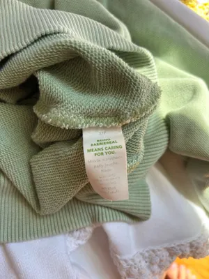 Aerie Green V-Neck Oversized Sweatshirt thumbnail 6