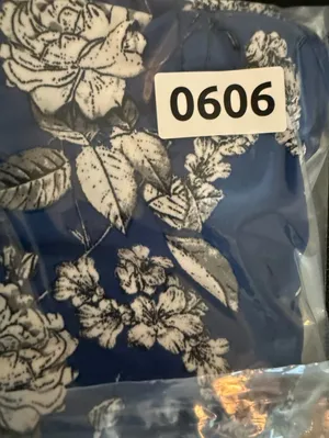Max Studio Halter Neck Blue White Floral Print Midi Dress XS thumbnail 6