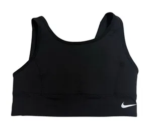 Nike Dri-Fit Sports Bra Size Medium Black Athletic Active Workout Athleisure thumbnail 1
