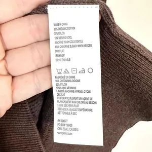 Prana Milani Merino wool Organic Cotton Blend Brown Sweater Dress Sm #776 thumbnail 10