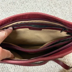 Giudi Vintage Italian Leather Red Bag thumbnail 9