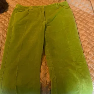 Marina Rinaldi size 17 (US 10) green corduroy pants but flare cute euc thumbnail 2