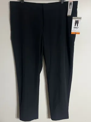 NWT‎ Women's Mondetta Lined Tailored Pants Athletic Pants Pockets Size 16 Black thumbnail 1
