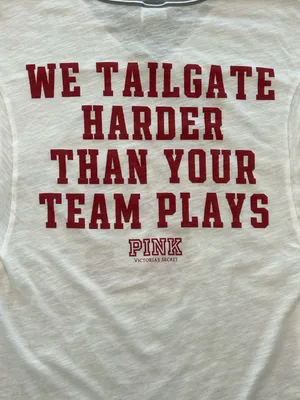 VS PINK University of Southern California USC Trojans oversized gameday shirt XS thumbnail 5