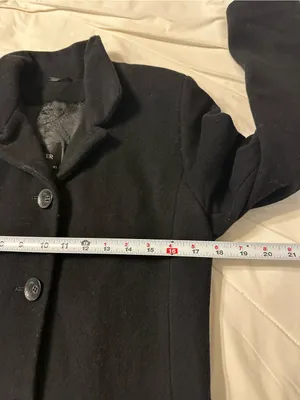 Panter Classic Black Women's Button-Front Single-Breasted Overcoat - Size 42 (M) thumbnail 14