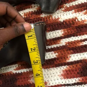 Y2K Vintage Cottagecore Granola Cherokee Brown Real Leather Clogs Silver Buckle Round Toe - Size 7 #boho #hippie #western Measurement in pics thumbnail 6