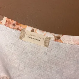 Altar’d State Nancy‎ Floral Slit Midi Dress Pink Cream Size Large thumbnail 4