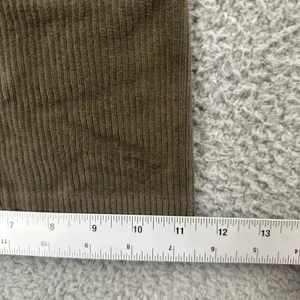 Arie High Rise Pull On Corduroy Flare Pants Olive Green Boho Women's Medium x 29 thumbnail 8