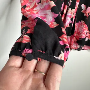 J. Crew NWT Midnight Rose Tie Neck Long Sleeve Blouse Size Small thumbnail 6