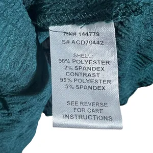 VICI Smocked Textured Babydoll Balloon Sleeve Tunic Top Teal Boho Size Medium thumbnail 6