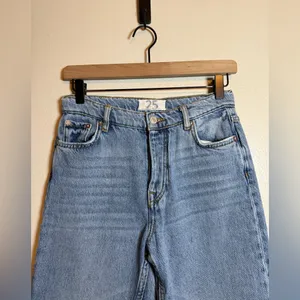 Free‎ People High Waist Slit Hem Staight Jeans thumbnail 3