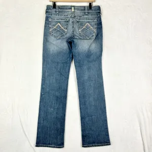 Ariat REAL Straight Leg Jean Size 29 Mid Rise Stretch Western Rodeo thumbnail 5