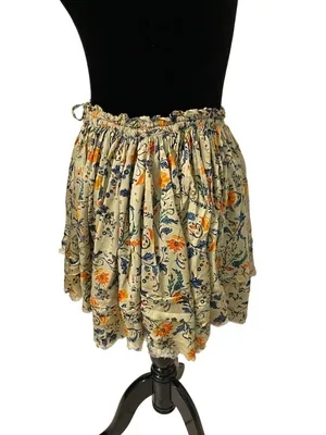 Free People FP One Third Charm Floral Print Tiered Mini Skirt Boho Viscose thumbnail 5