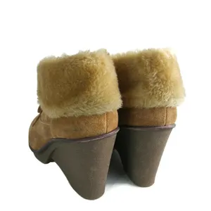 B.‎ MAKOWSKY Nellie Suede Fur Cuff Ankle Booties 9W thumbnail 4
