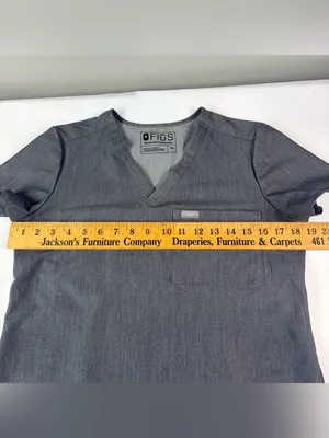 Figs Technical Scrubs Gray Top Pants Set Women's Size XSmall thumbnail 5