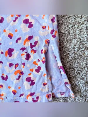 Pact Organic Cotton Cross Back Strap Side Slit Mini Sundress Size Medium Floral thumbnail 5