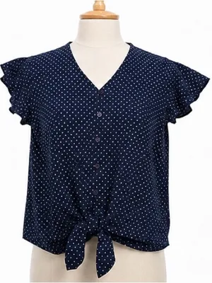 Navy Polka Dot Tie thumbnail 1