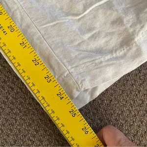 H&M wide leg linen blend trouser pants with pockets size 6 thumbnail 3