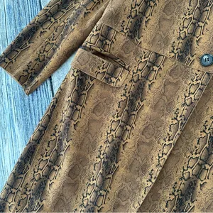 BLANK NYC Copperhead Faux Leather Trench Coat thumbnail 4