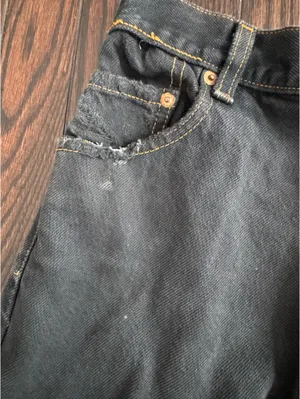 Levi’s Black Denim Shorts thumbnail 3