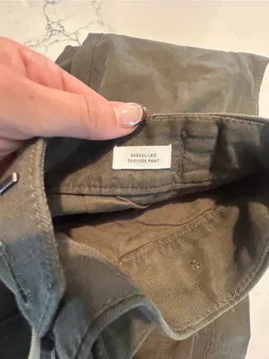 Madewell Barrel Leg Trouser Pant size 0 thumbnail 7